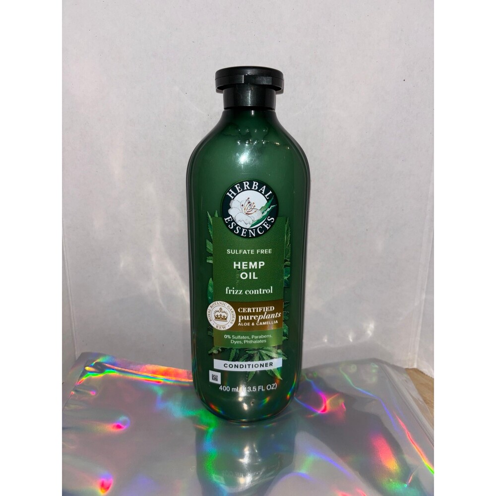 New Herbal Essence Conditioner Hemp Oil frizz control Aloe Camillia sulfate free